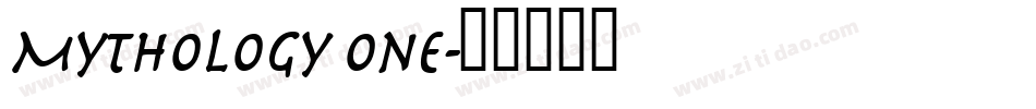 Mythology One字体转换